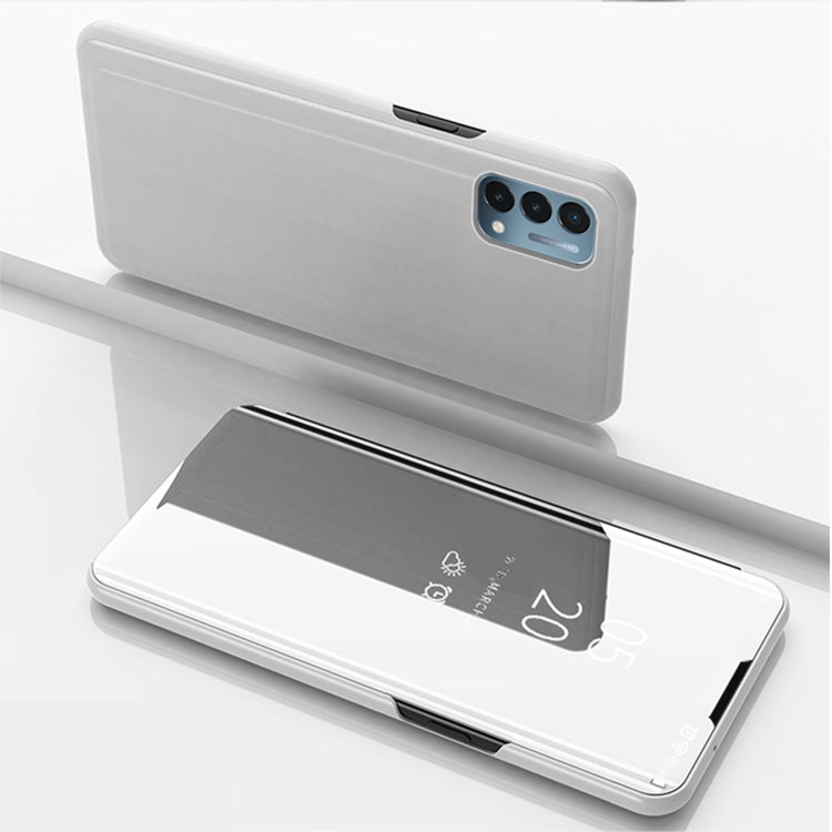 Plated Mirror Horizontal Flip Leather Case with Holder, For iPhone 13, For iPhone 13 Pro, For iPhone 13 Pro Max, For OnePlus Nord 2 5G, For OnePlus N200 5G