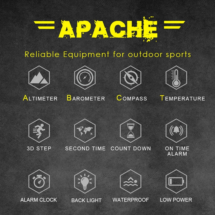 NORTH EDGE Multi-function Waterproof Outdoor Sports Electronic Smart Watch, Support Humidity Measurement / Weather Forecast / Speed Measurement, Silicone Strap