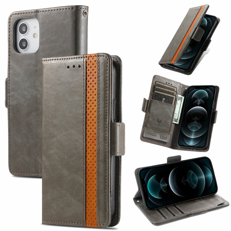 CaseNeo Business Splicing Dual Magnetic Buckle Horizontal Flip PU Leather Case with Holder & Card Slots & Wallet, For iPhone 6, For iPhone 7 / 8 / SE(2020), For iPhone 13, For iPhone 13 Pro Max