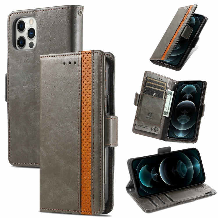 CaseNeo Business Splicing Dual Magnetic Buckle Horizontal Flip PU Leather Case with Holder & Card Slots & Wallet, For iPhone 6, For iPhone 7 / 8 / SE(2020), For iPhone 13, For iPhone 13 Pro Max