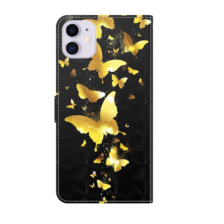 3D Painting Pattern Horizontal Flip TPU + PU Leather Case with Holder & Card Slots & Wallet, For iPhone 13 mini, For iPhone 13