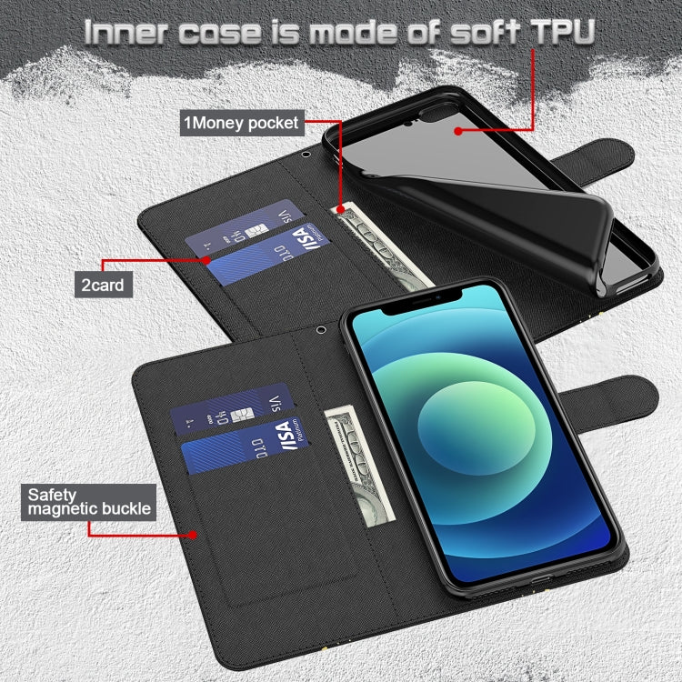 3D Painting Pattern Horizontal Flip TPU + PU Leather Case with Holder & Card Slots & Wallet, For iPhone 13 mini, For iPhone 13