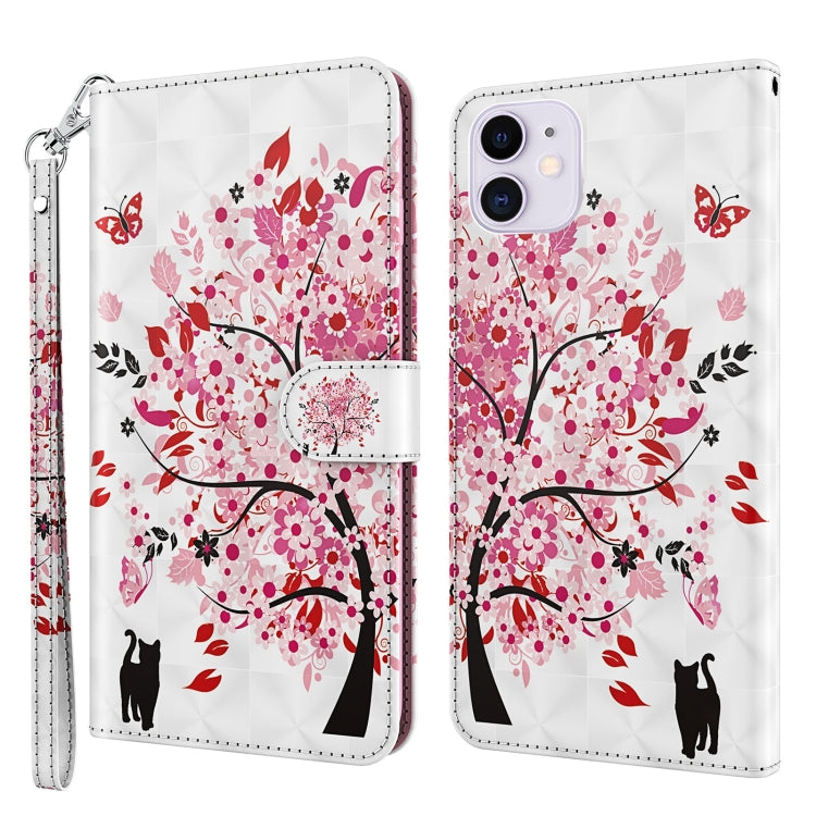 3D Painting Pattern Horizontal Flip TPU + PU Leather Case with Holder & Card Slots & Wallet, For iPhone 13 mini, For iPhone 13