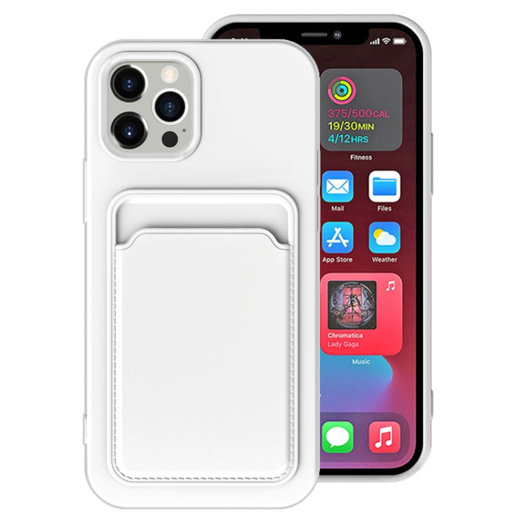 TPU + Flannel Lining Shockproof Case with Card Slots, For iPhone 13 Pro, For iPhone 13 mini, For iPhone 13