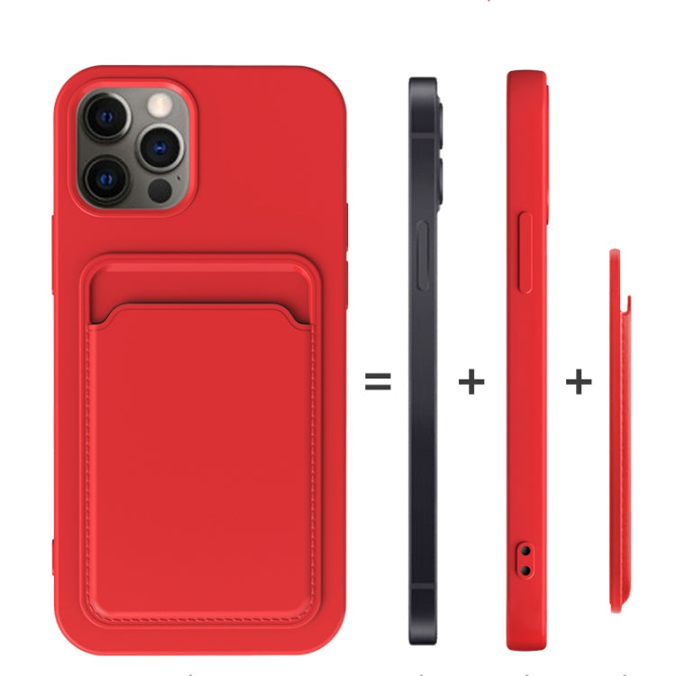 TPU + Flannel Lining Shockproof Case with Card Slots, For iPhone 13 Pro, For iPhone 13 mini, For iPhone 13
