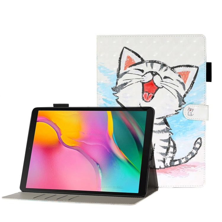 3D Embossing Pattern Horizontal Flip Leather Case with Holder & Card Slots & Wallet, For Galaxy Tab A 8.0 (2019) T290, For Galaxy Tab A 10.1 T580, For Galaxy Tab A 10.1 (2019) T510, For Galaxy Tab S5e T720