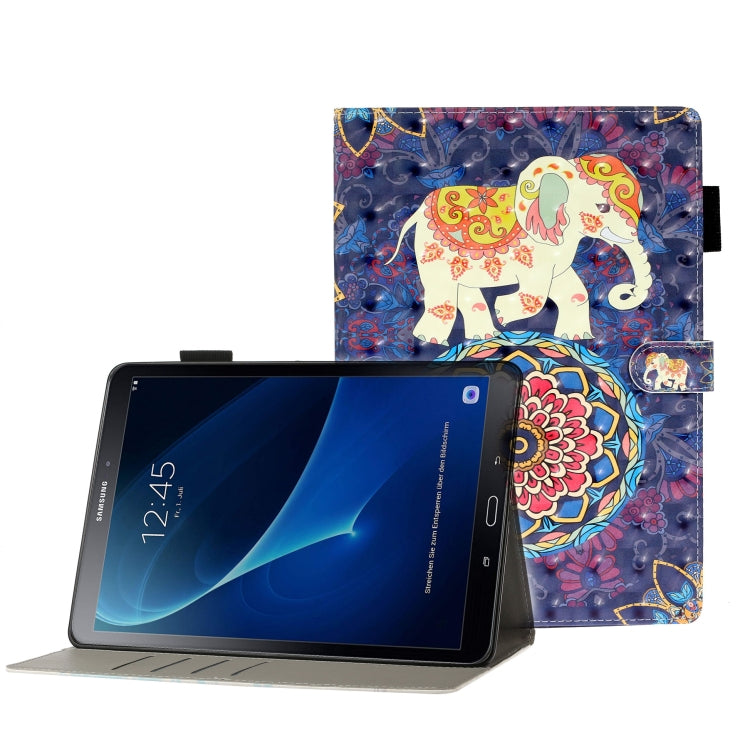 3D Embossing Pattern Horizontal Flip Leather Case with Holder & Card Slots & Wallet, For Galaxy Tab A 8.0 (2019) T290, For Galaxy Tab A 10.1 T580, For Galaxy Tab A 10.1 (2019) T510, For Galaxy Tab S5e T720