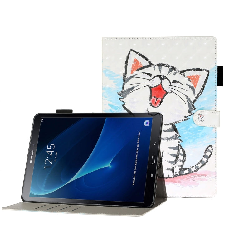 3D Embossing Pattern Horizontal Flip Leather Case with Holder & Card Slots & Wallet, For Galaxy Tab A 8.0 (2019) T290, For Galaxy Tab A 10.1 T580, For Galaxy Tab A 10.1 (2019) T510, For Galaxy Tab S5e T720