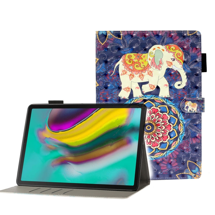 3D Embossing Pattern Horizontal Flip Leather Case with Holder & Card Slots & Wallet, For Galaxy Tab A 8.0 (2019) T290, For Galaxy Tab A 10.1 T580, For Galaxy Tab A 10.1 (2019) T510, For Galaxy Tab S5e T720