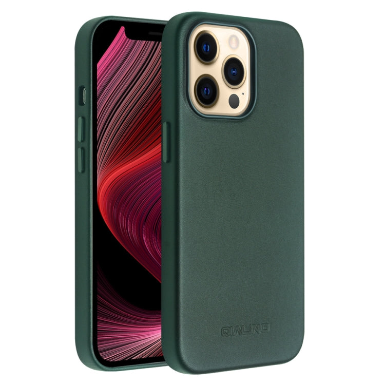 QIALINO Nappa Cowhide MagSafe Magnetic Protective Case, For iPhone 13 Pro, For iPhone 13 Pro Max, For iPhone 13, For iPhone 13 mini