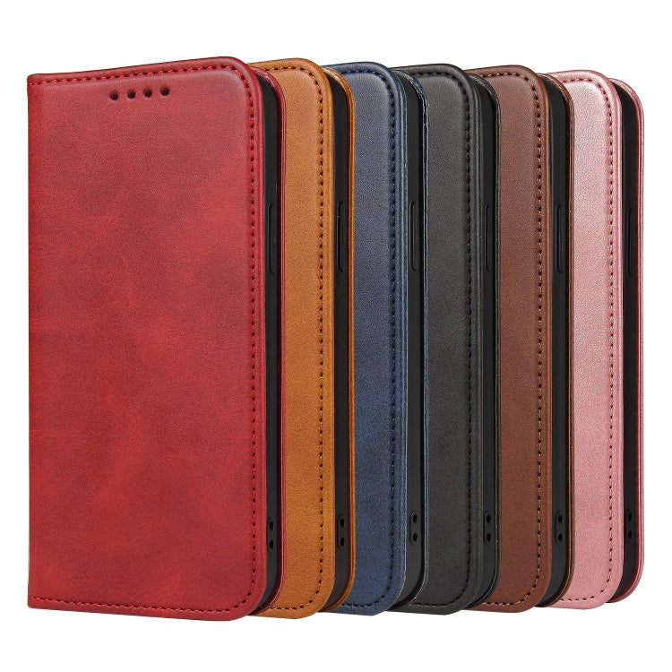 Calf Texture Magnetic Horizontal Flip Leather Case with Holder & Card Slots & Wallet, For iPhone 13 mini, For iPhone 13, For iPhone 13 Pro