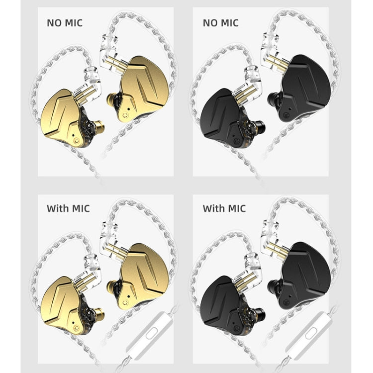KZ ZSN Pro X Ring Iron Hybrid Drive Metal In-ear Wired Earphone,, ZSN Pro X Mic Version(Gold), ZSN Pro X Standard Version(Black), ZSN Pro X Standard Version(Gold), ZSN Pro X Mic Version(Black)