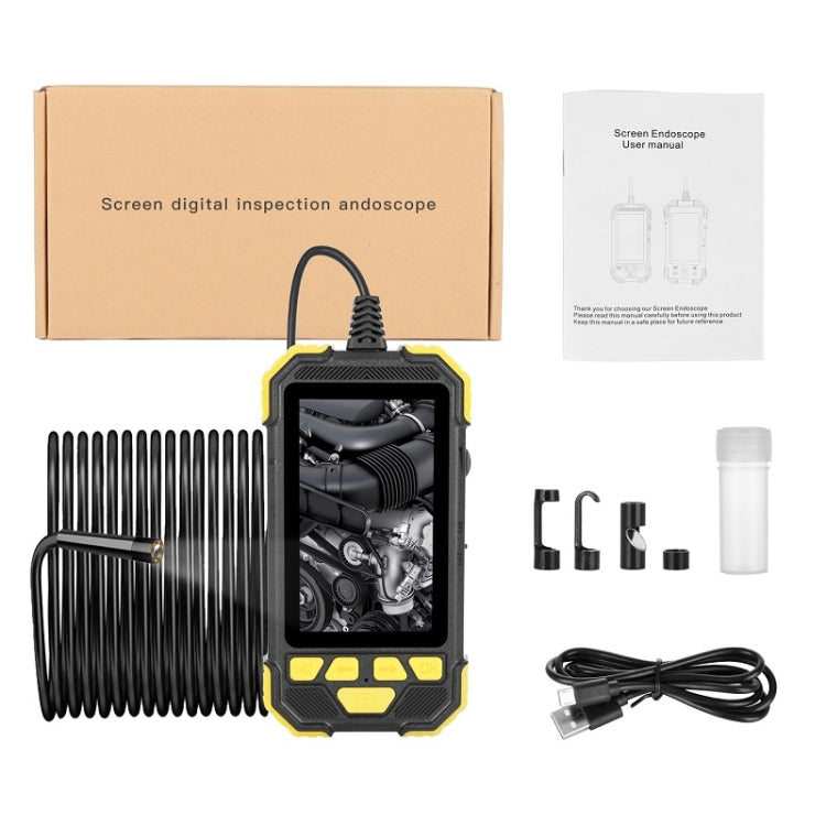 Y19 8mm Dual Lens Hand-held Hard-wire Endoscope with 4.3-inch IPS Color LCD Screen, 2m, 3.5m, 5m, 10m