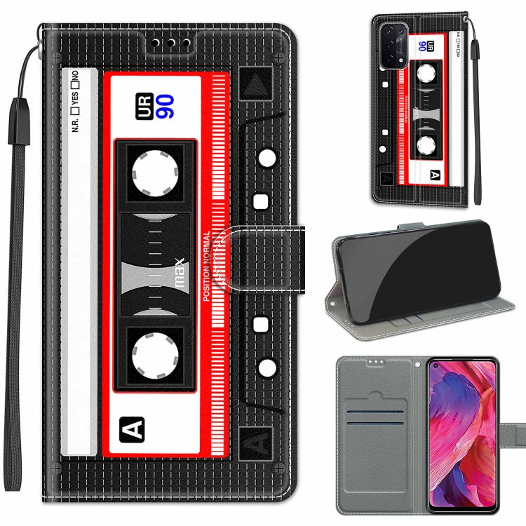 Voltage Coloured Drawing Magnetic Clasp Horizontal Flip PU Leather Case with Holder & Card Slots, For OPPO A93 5G / A93s 5G / A54 5G / A74 5G