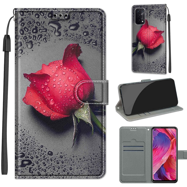 Voltage Coloured Drawing Magnetic Clasp Horizontal Flip PU Leather Case with Holder & Card Slots, For OPPO A93 5G / A93s 5G / A54 5G / A74 5G