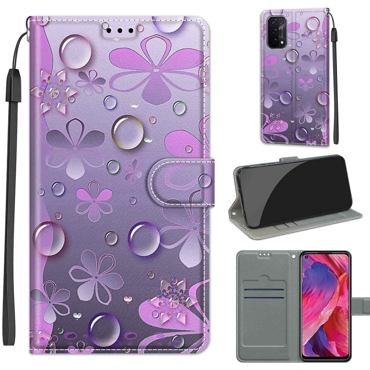 Voltage Coloured Drawing Magnetic Clasp Horizontal Flip PU Leather Case with Holder & Card Slots, For OPPO A93 5G / A93s 5G / A54 5G / A74 5G