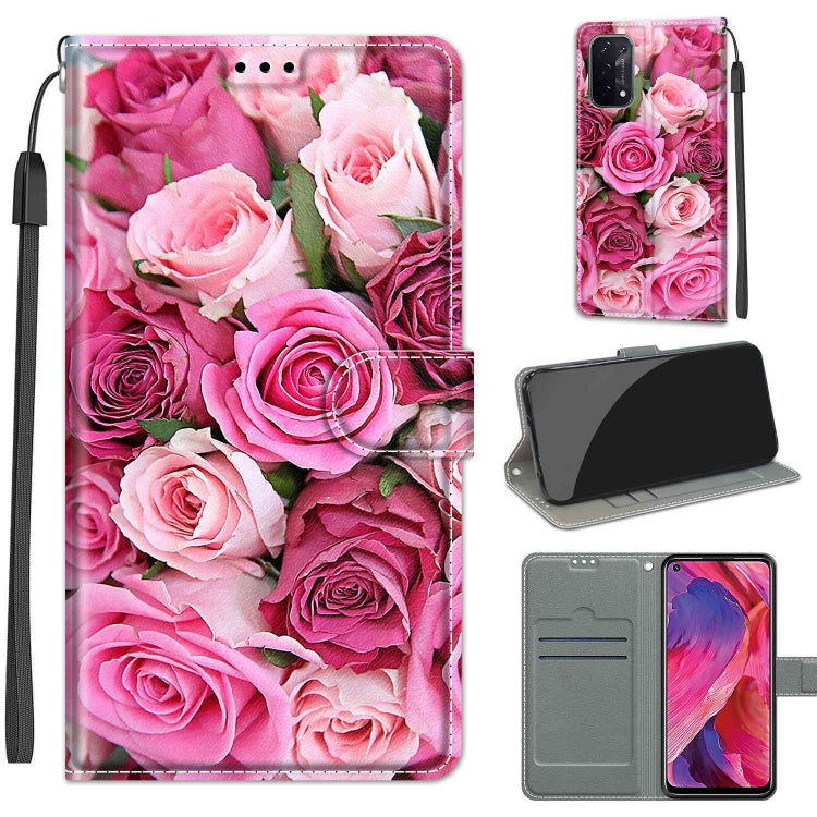 Voltage Coloured Drawing Magnetic Clasp Horizontal Flip PU Leather Case with Holder & Card Slots, For OPPO A93 5G / A93s 5G / A54 5G / A74 5G