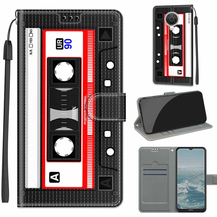 Voltage Coloured Drawing Magnetic Clasp Horizontal Flip PU Leather Case with Holder & Card Slots, For Nokia G20 / G10 / 6.3