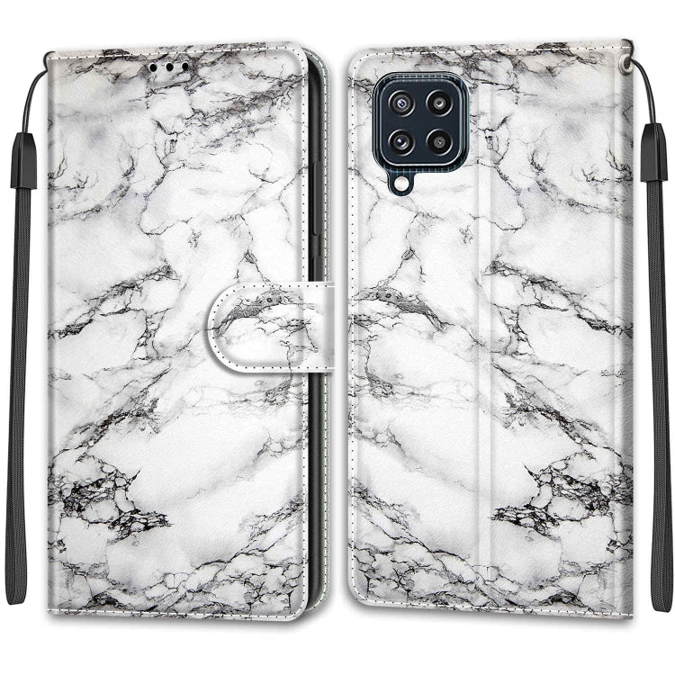 Voltage Coloured Drawing Magnetic Clasp Horizontal Flip PU Leather Case with Holder & Card Slots, For Samsung Galaxy M32 4G / F22