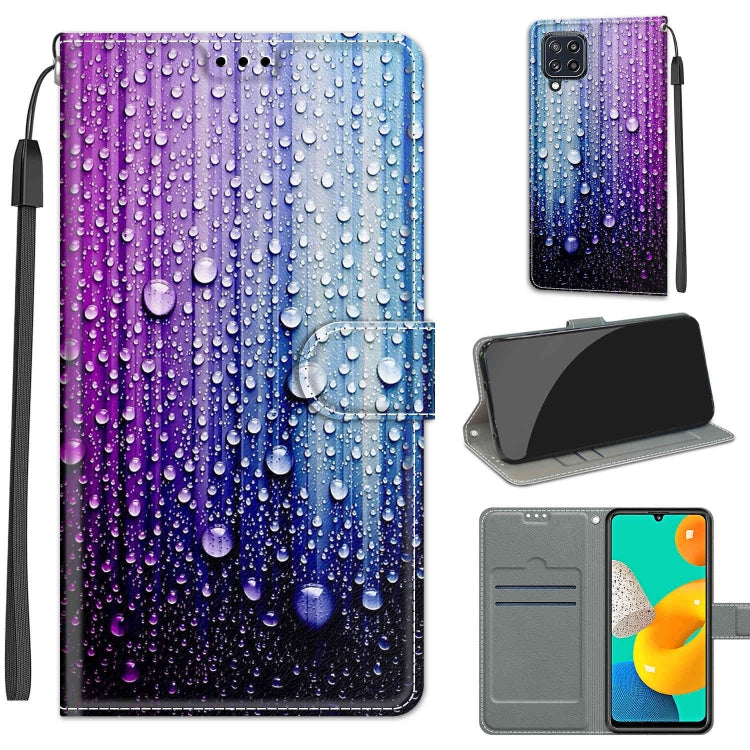 Voltage Coloured Drawing Magnetic Clasp Horizontal Flip PU Leather Case with Holder & Card Slots, For Samsung Galaxy M32 4G / F22