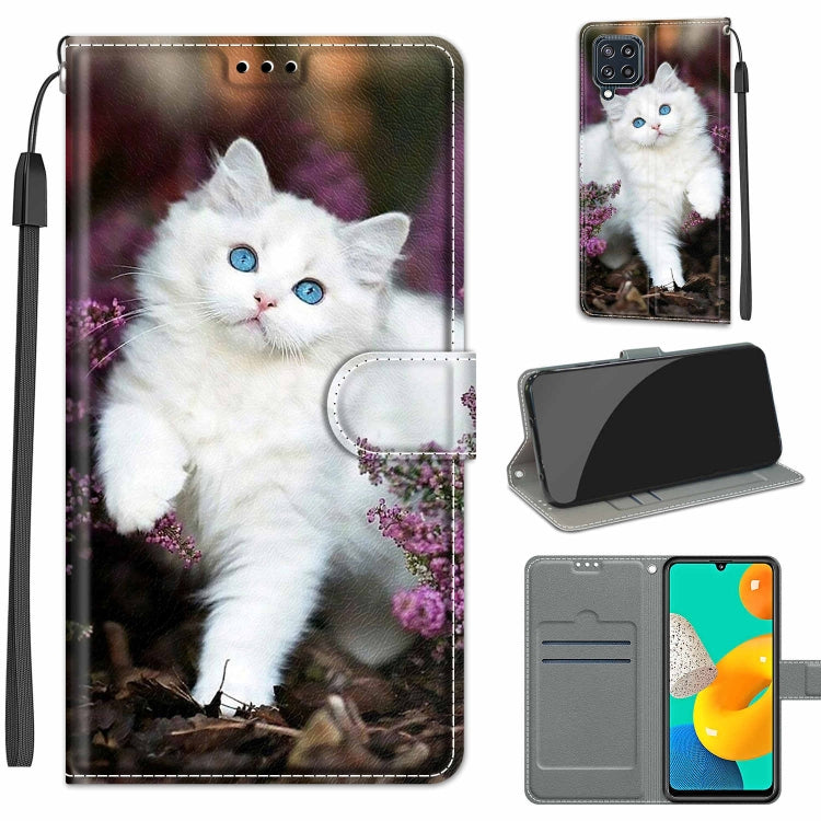 Voltage Coloured Drawing Magnetic Clasp Horizontal Flip PU Leather Case with Holder & Card Slots, For Samsung Galaxy M32 4G / F22