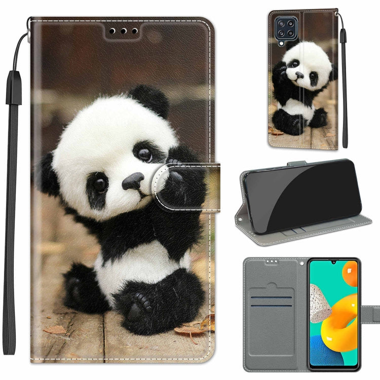 Voltage Coloured Drawing Magnetic Clasp Horizontal Flip PU Leather Case with Holder & Card Slots, For Samsung Galaxy M32 4G / F22