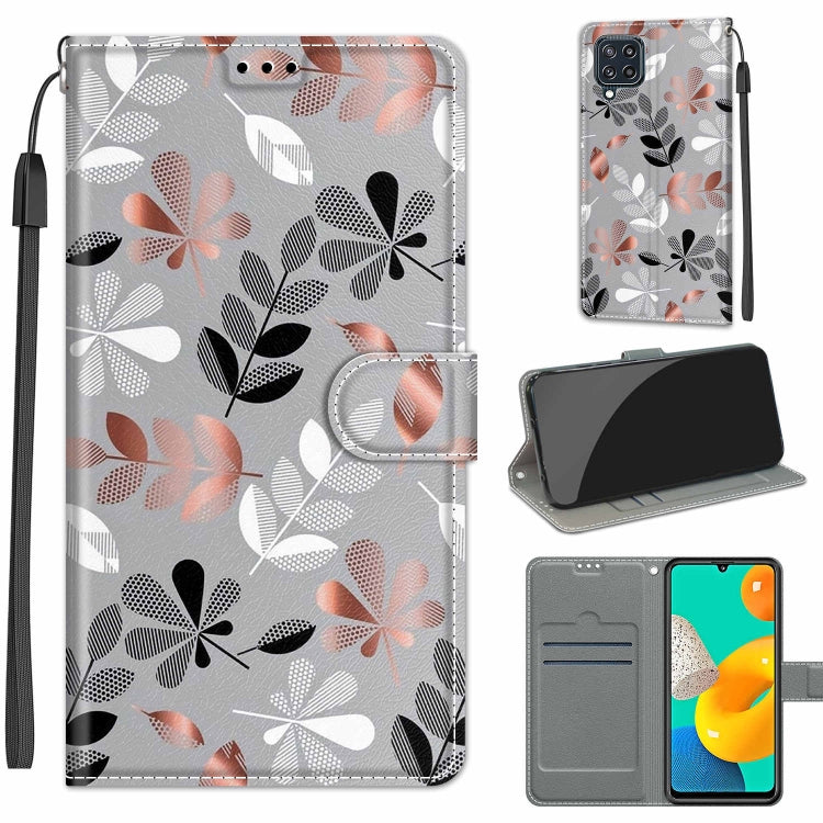 Voltage Coloured Drawing Magnetic Clasp Horizontal Flip PU Leather Case with Holder & Card Slots, For Samsung Galaxy M32 4G / F22