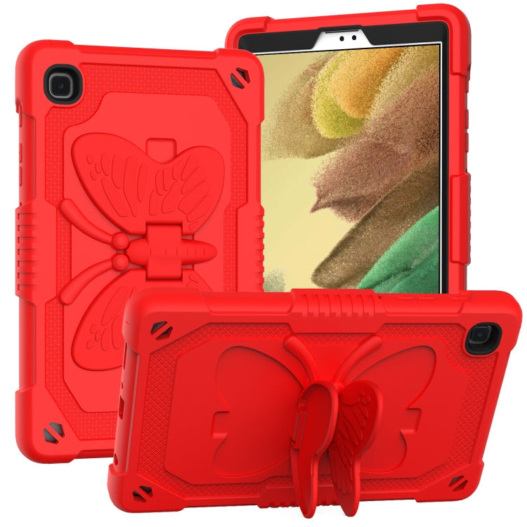 Pure Color PC + Silicone Anti-drop Protective Case with Butterfly Shape Holder & Pen Slot, For Samsung Galaxy Tab A7 Lite 8.7 SM-T220 / SM-T225