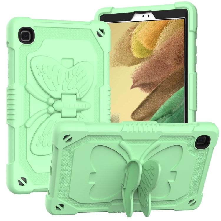 Pure Color PC + Silicone Anti-drop Protective Case with Butterfly Shape Holder & Pen Slot, For Samsung Galaxy Tab A7 Lite 8.7 SM-T220 / SM-T225
