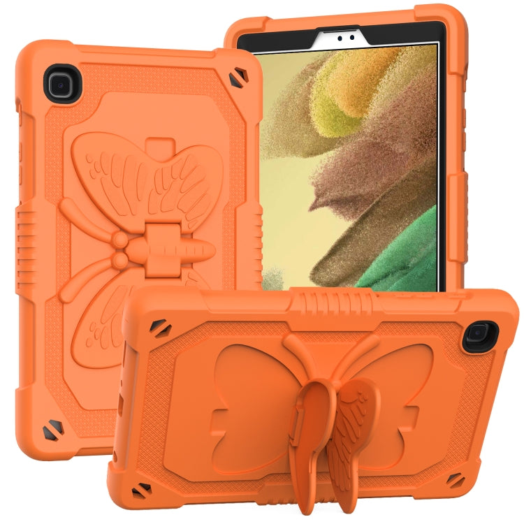 Pure Color PC + Silicone Anti-drop Protective Case with Butterfly Shape Holder & Pen Slot, For Samsung Galaxy Tab A7 Lite 8.7 SM-T220 / SM-T225