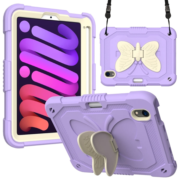 Beige PC + Silicone Anti-drop Protective Case with Butterfly Shape Holder & Pen Slot, For iPad 9.7 2018 & 2017 / Pro 9.7 inch / Air 2 / 6, For iPad 10.2 2021 & 2020 & 2019 / Air 3 10.5 inch, For iPad 10.2 2020 & 2019 / Air 3 10.5 inch                  ...