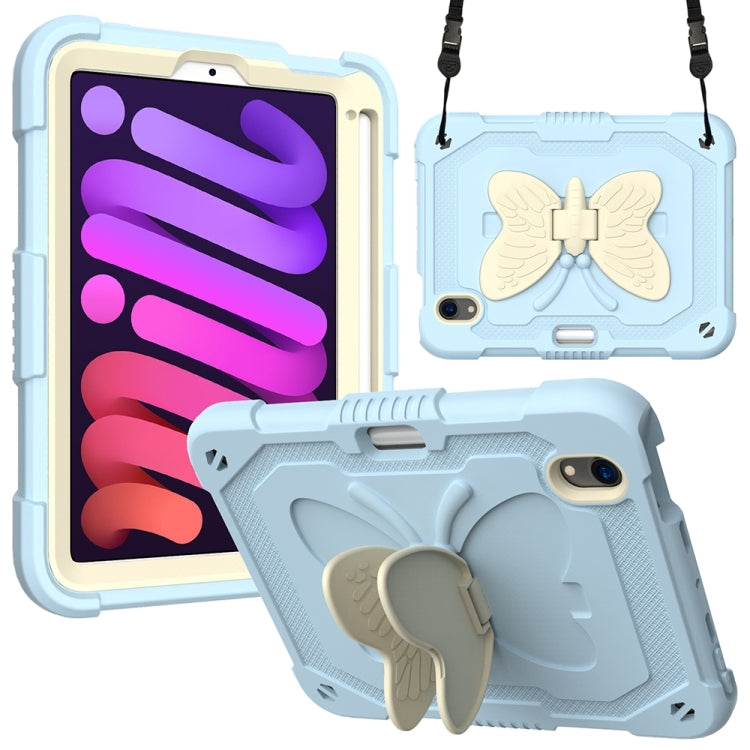 Beige PC + Silicone Anti-drop Protective Case with Butterfly Shape Holder & Pen Slot, For iPad 9.7 2018 & 2017 / Pro 9.7 inch / Air 2 / 6, For iPad 10.2 2021 & 2020 & 2019 / Air 3 10.5 inch, For iPad 10.2 2020 & 2019 / Air 3 10.5 inch                  ...