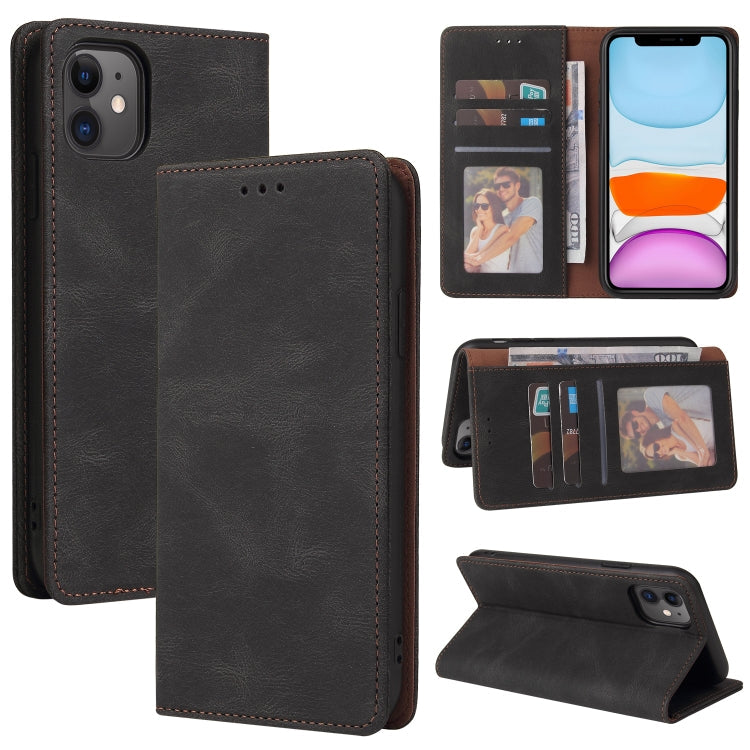 Simple Suction Closure Horizontal Flip Leather Case with Holder & Card Slot & Wallet, For iPhone 12 mini, For iPhone 11 Pro Max, For iPhone 11 Pro, For iPhone 11