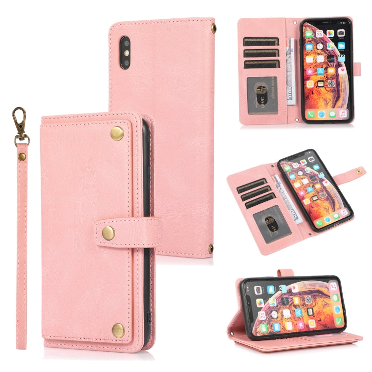PU + TPU Horizontal Flip Leather Case with Holder & Card Slot & Wallet & Lanyard, For iPhone 8 Plus & 7 Plus, For iPhone XS / X, For iPhone XR, For iPhone XS Max