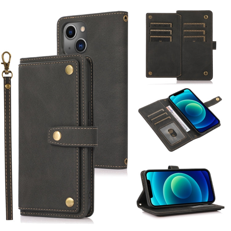 PU + TPU Horizontal Flip Leather Case with Holder & Card Slot & Wallet & Lanyard, For iPhone 12 mini, For iPhone 12 / 12 Pro, For iPhone 12 Pro Max, For iPhone 13 mini