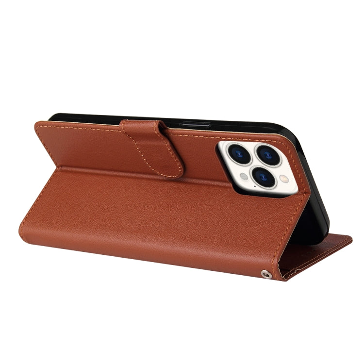 Multifunctional Horizontal Flip Leather Case, with Three Card Slot & Holder & Double Zip Wallett & Photo Frame & Lanyard, For iPhone 13 mini, For iPhone 13, For iPhone 13 Pro