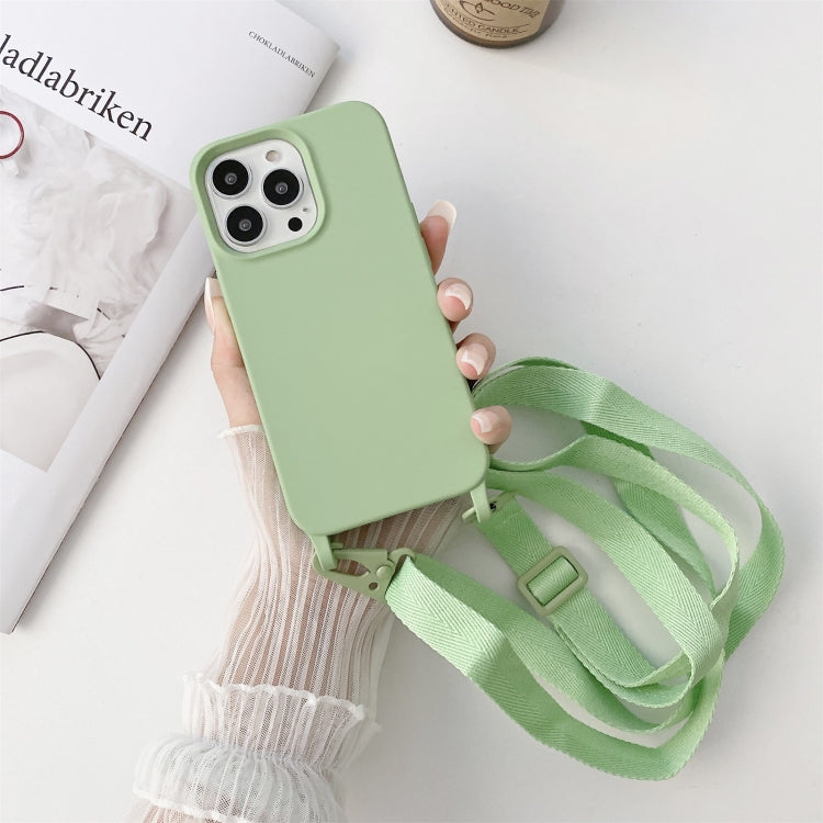 Elastic Silicone Protective Case with Wide Neck Lanyard, For iPhone 13, For iPhone 13 Pro, For iPhone 13 Pro Max