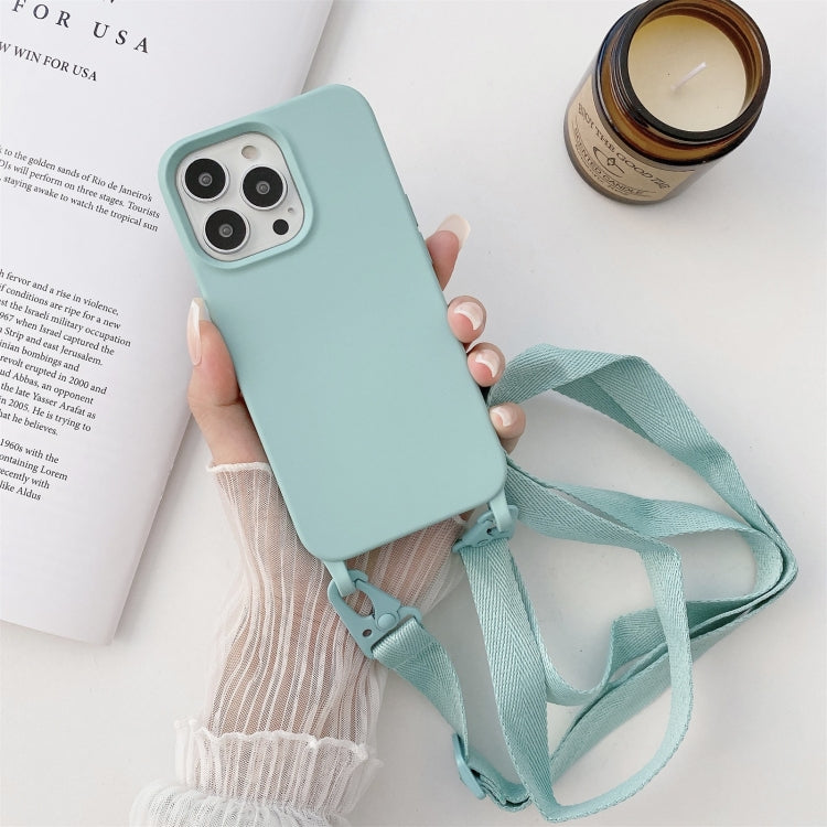 Elastic Silicone Protective Case with Wide Neck Lanyard, For iPhone 13, For iPhone 13 Pro, For iPhone 13 Pro Max