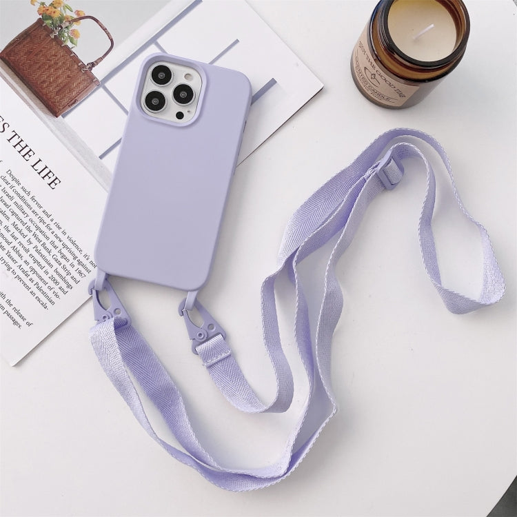 Elastic Silicone Protective Case with Wide Neck Lanyard, For iPhone 13, For iPhone 13 Pro, For iPhone 13 Pro Max