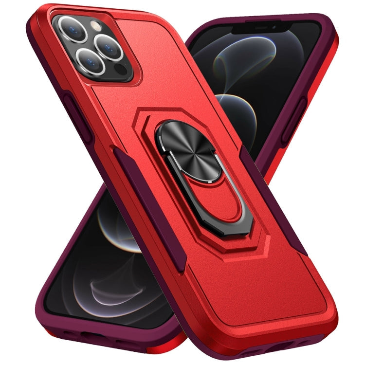 Pioneer Armor Heavy Duty PC + TPU Shockproof Case with Holder, For iPhone 13 mini, For iPhone 13, For iPhone 13 Pro, For iPhone 13 Pro Max