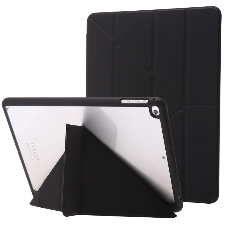 Deformation Transparent Acrylic Horizontal Flip PU Leather Case with Multi-folding Holder & Sleep / Wake-up Function & Pen Slot, For iPad Air 2022 / 2020 10.9, For iPad Pro 11.0 2021 / 2020 / 2018, For iPad 9.7 2017 / 2018 / Pro 9.7                    ...