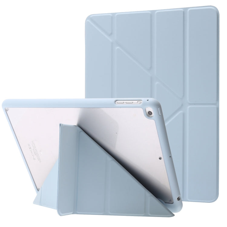 Deformation Transparent Acrylic Horizontal Flip PU Leather Case with Multi-folding Holder & Sleep / Wake-up Function & Pen Slot, For iPad Air 2022 / 2020 10.9, For iPad Pro 11.0 2021 / 2020 / 2018, For iPad 9.7 2017 / 2018 / Pro 9.7                    ...