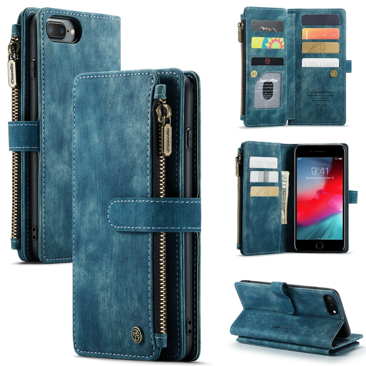 CaseMe-C30 PU + TPU Multifunctional Horizontal Flip Leather Case with Holder & Card Slot & Wallet & Zipper Pocket, For iPhone 8 Plus & 7 Plus & 6 Plus, For iPhone SE 2022 / SE 2020 / 8 / 7 / 6, For iPhone 11, For iPhone 11 Pro, For iPhone 11 Pro Max   ...