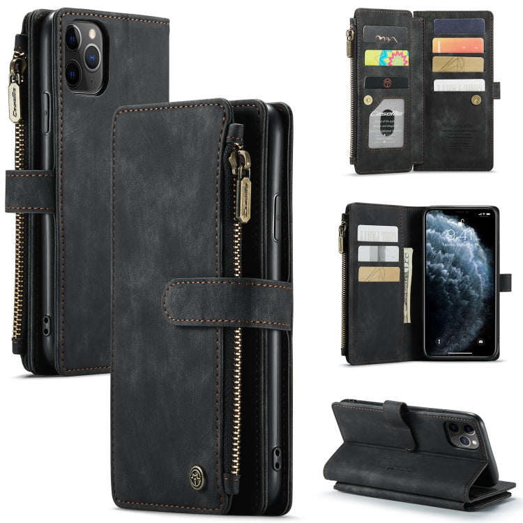CaseMe-C30 PU + TPU Multifunctional Horizontal Flip Leather Case with Holder & Card Slot & Wallet & Zipper Pocket, For iPhone 8 Plus & 7 Plus & 6 Plus, For iPhone SE 2022 / SE 2020 / 8 / 7 / 6, For iPhone 11, For iPhone 11 Pro, For iPhone 11 Pro Max   ...