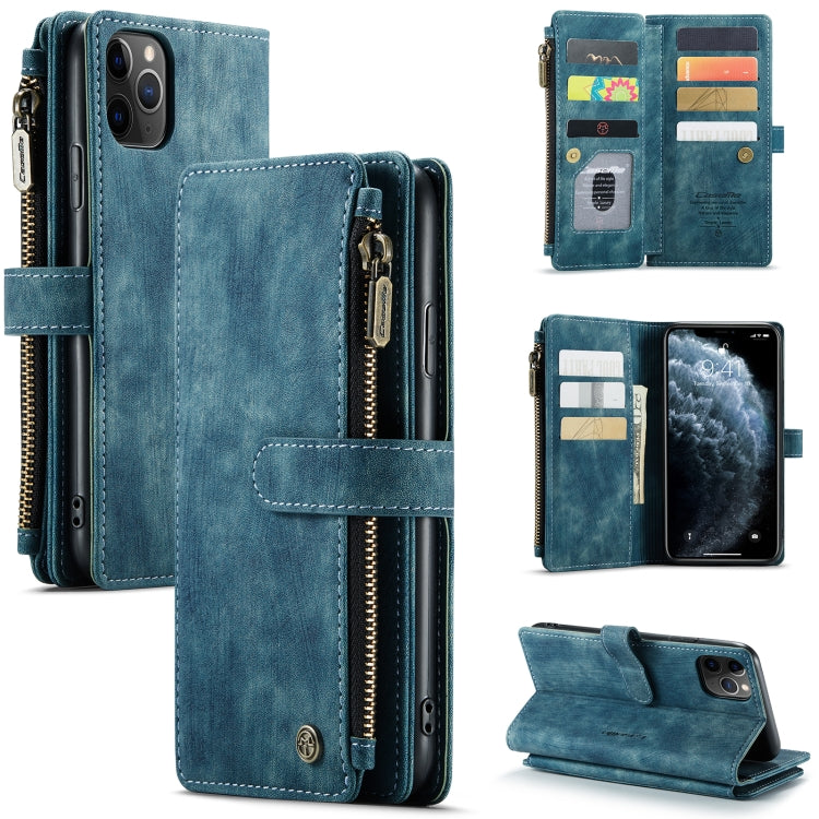 CaseMe-C30 PU + TPU Multifunctional Horizontal Flip Leather Case with Holder & Card Slot & Wallet & Zipper Pocket, For iPhone 8 Plus & 7 Plus & 6 Plus, For iPhone SE 2022 / SE 2020 / 8 / 7 / 6, For iPhone 11, For iPhone 11 Pro, For iPhone 11 Pro Max   ...