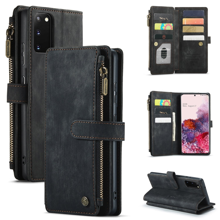 CaseMe-C30 PU + TPU Multifunctional Horizontal Flip Leather Case with Holder & Card Slot & Wallet & Zipper Pocket, For Samsung Galaxy S10+, For Samsung Galaxy S20 5G, For Samsung Galaxy S20+ 5G, For Samsung Galaxy S20 Ultra 5G, For Samsung Galaxy S20 F...