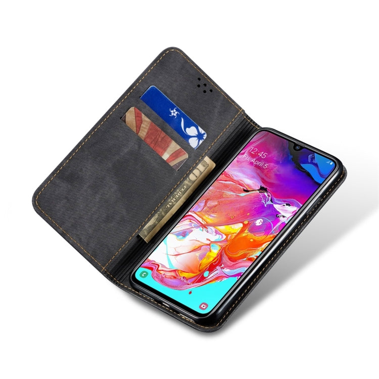 Denim Texture Casual Style Horizontal Flip Leather Case with Holder & Card Slots & Wallet, For Galaxy A70, For Galaxy M30s, For Galaxy A20s, For Galaxy A50s / A50 / A30s, For Galaxy S10 5G, For Galaxy S10