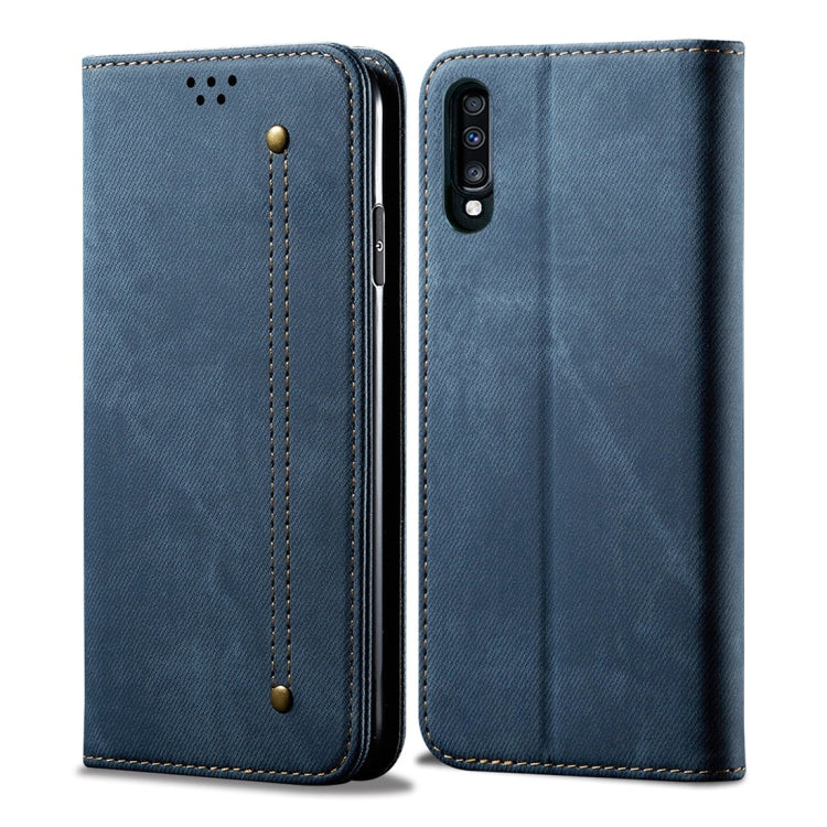 Denim Texture Casual Style Horizontal Flip Leather Case with Holder & Card Slots & Wallet, For Galaxy A70, For Galaxy M30s, For Galaxy A20s, For Galaxy A50s / A50 / A30s, For Galaxy S10 5G, For Galaxy S10