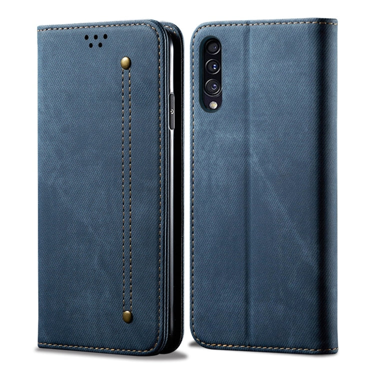 Denim Texture Casual Style Horizontal Flip Leather Case with Holder & Card Slots & Wallet, For Galaxy A70, For Galaxy M30s, For Galaxy A20s, For Galaxy A50s / A50 / A30s, For Galaxy S10 5G, For Galaxy S10