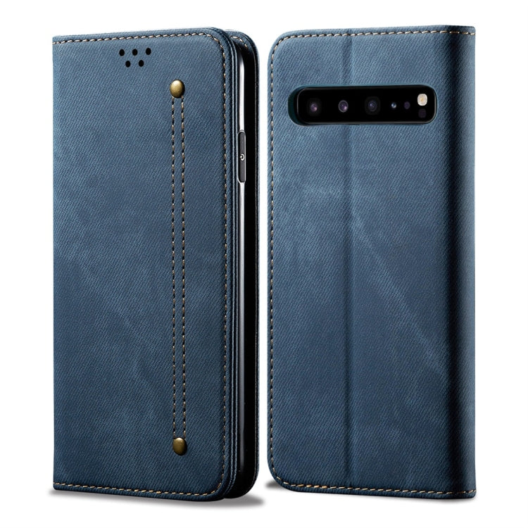 Denim Texture Casual Style Horizontal Flip Leather Case with Holder & Card Slots & Wallet, For Galaxy A70, For Galaxy M30s, For Galaxy A20s, For Galaxy A50s / A50 / A30s, For Galaxy S10 5G, For Galaxy S10